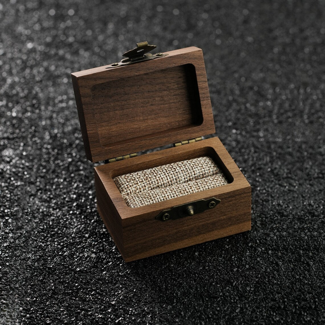 Whiskey Barrel Wood Inlaid Hammered Silver Tungsten Ring-Mens Tungsten Carbide Ring-The Great Arctic